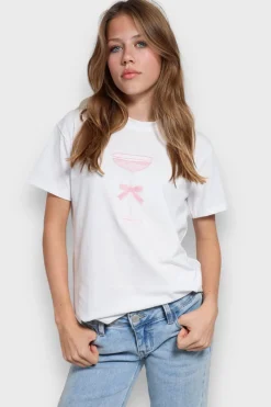 Hauts>Meet Me There Ribbon T-Shirt