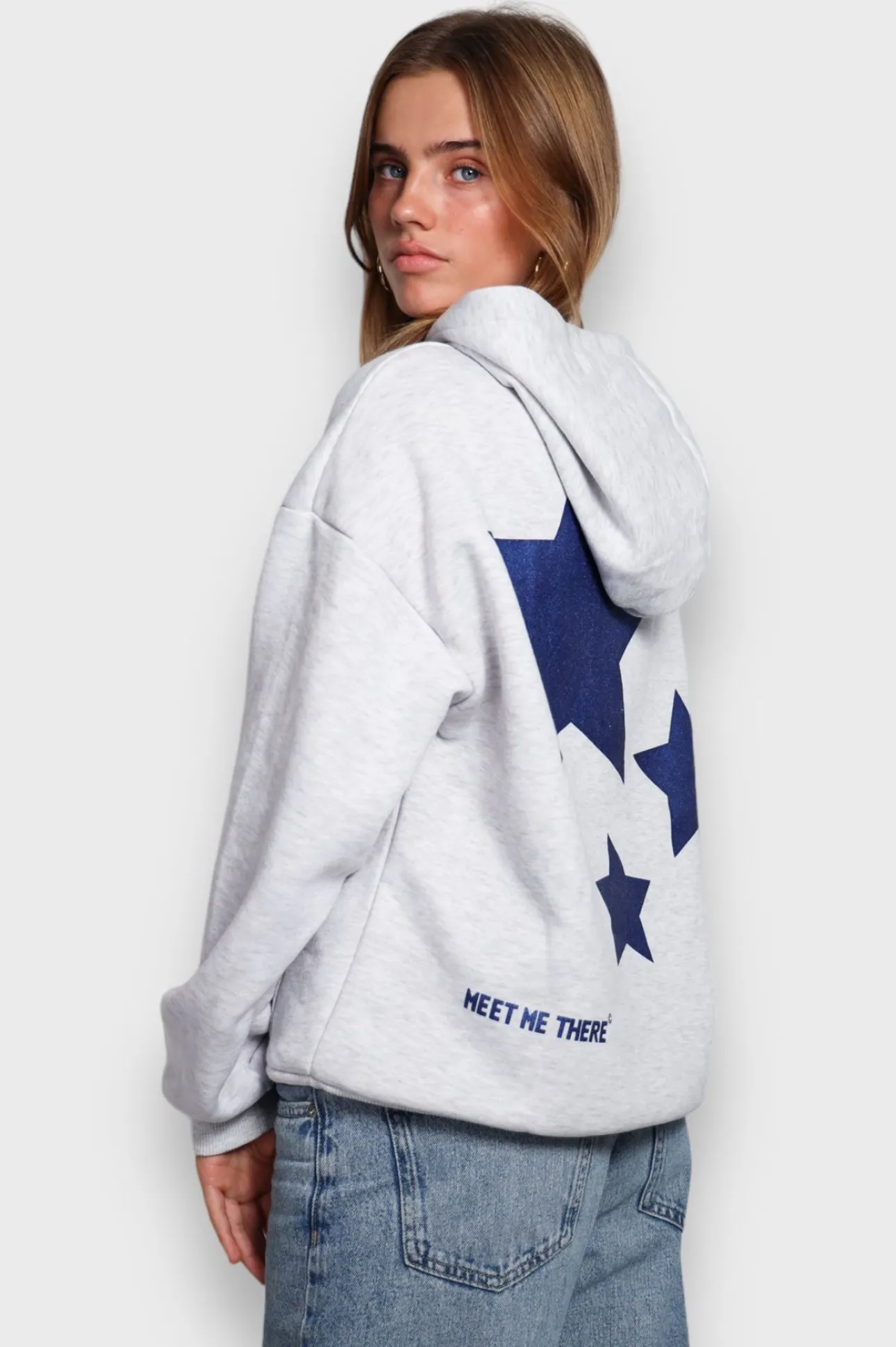 Gilets Et Pulls>Meet Me There Stargirl Hoodie Grey
