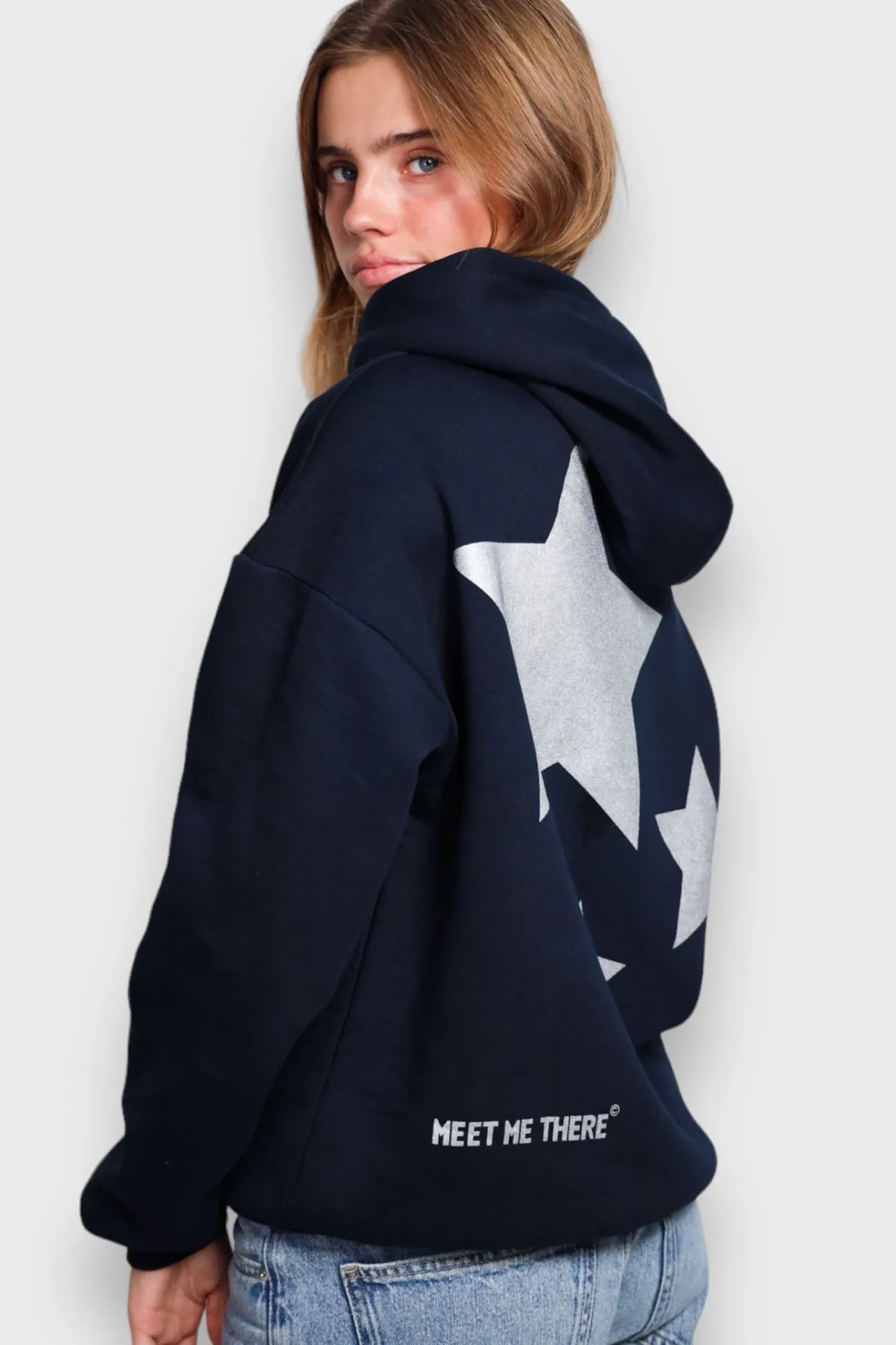 Gilets Et Pulls>Meet Me There Stargirl Hoodie Navy