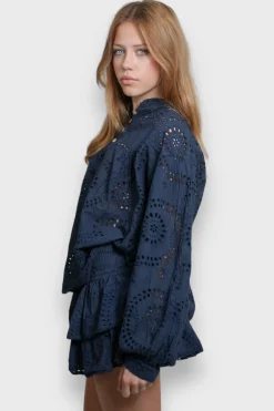 Hauts>Meet Me There Summertime Blouse Navy