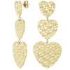 Bijoux>Meet Me There Triple Heart Earrings