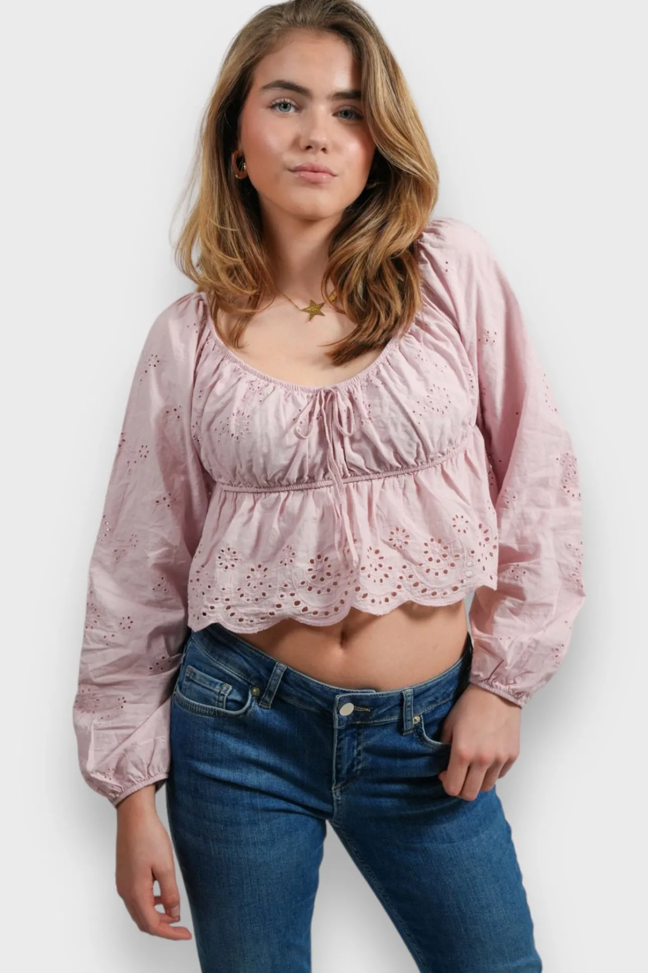 Hauts>Meet Me There Violet Blouse Pink